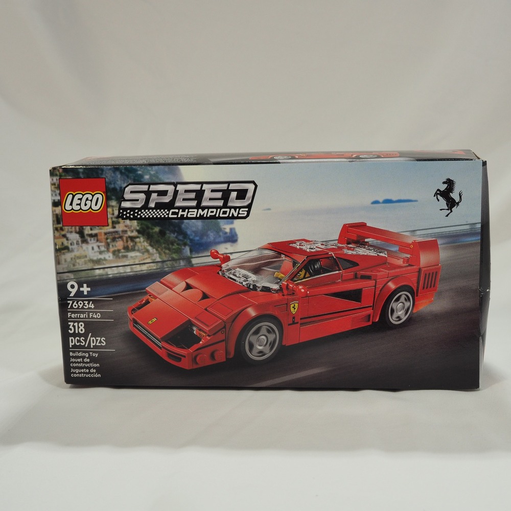 LEGO 76934 Speed Champions Ferrari F40 Supercar 318 pcs Race Car Sealed Unopened